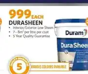 BUCO Duram Durasheen Interior/Exterior Low Sheen 20L offer