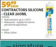 BUCO Alcolin Contractors Silicone - Clear 260ml offer