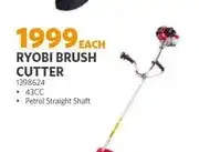 BUCO Ryobi Brush Cutter 43CC Petrol Straight Shaft offer
