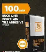 BUCO Buco 12hr Porcelain Tile Adhesive 20kg offer