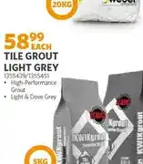BUCO Tile Grout Light Grey 5kg offer