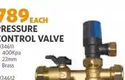 BUCO Pressure Control Valve 400Kpa 22mm Brass offer