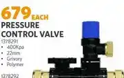 BUCO Pressure Control Valve 400Kpa 22mm Grivory Polymer offer