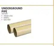BUCO Underground Pipe 110mm x 6m 100kPa Sans 1601 offer