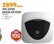 BUCO 30L Over Basin Geyser Andris Lux Ariston offer