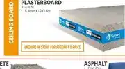 BUCO Gypsum Plasterboard Ceiling Board 6.4mm x 1.2 x 3.6m offer