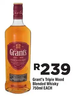OK Liquor Grant's Triple Wood Blended Whisky offer