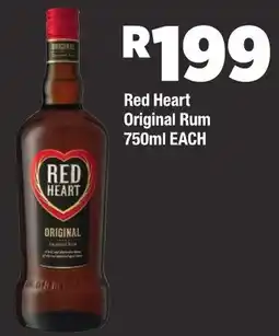 OK Liquor Red Heart Original Rum offer