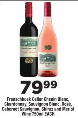 OK Liquor Franschhoek Cellar Wine offer