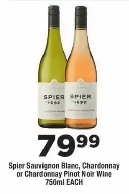 OK Liquor Spier Sauvignon Blanc, Chardonnay or Chardonnay Pinot Noir Wine offer