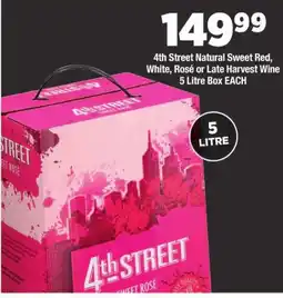 OK Liquor 4th Street Sweet Rose offer