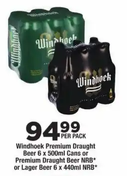 OK Liquor Windhoek Premium Draught Beer offer