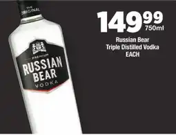 OK Liquor Russian Bear Vodka offer