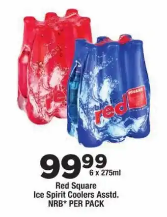Red Square Ice Spirit Coolers Assorted