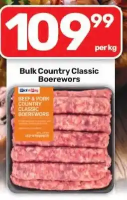 Pick n Pay Hypermarket Bulk Country Classic Boerewors offer