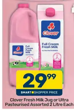 Pick n Pay Hypermarket Clover Fresh Milk Assorted offer