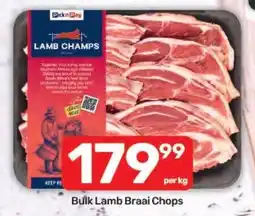 Pick n Pay Hypermarket Lamb Champs Bulk Lamb Braai Chops offer