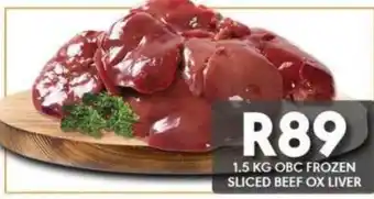 OBC Meat & Chicken OBC FROZEN SLICED BEEF OX LIVER offer