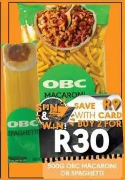 OBC Meat & Chicken OBC Macaroni or Spaghetti offer