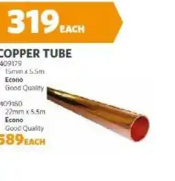 BUCO Copper Tube offer