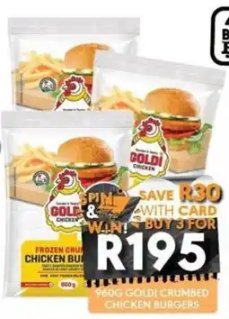 OBC Meat & Chicken Gold! Crumbed Chicken Burgers offer
