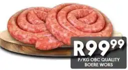 OBC Meat & Chicken OBC QUALITY BOERE WORS offer