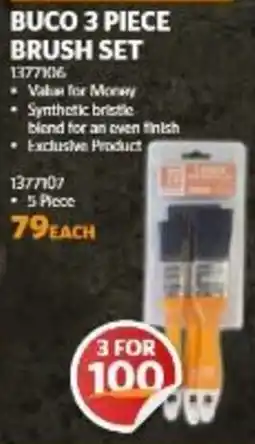 BUCO BUCO 3 PIECE BRUSH SET offer