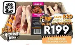 OBC Meat & Chicken OBC Pork Shoulder Chops offer