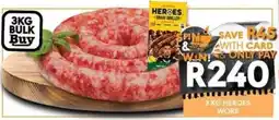 OBC Meat & Chicken Heroes Wors offer