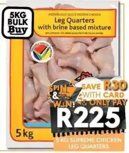 OBC Meat & Chicken 5 KG SUPREME CHICKEN LEG QUARTERS offer