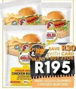 OBC Meat & Chicken Goldi Crumbed Chicken Burgers offer