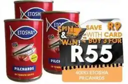 OBC Meat & Chicken ETOSHA PILCHARDS IN TOMATO SAUCE offer