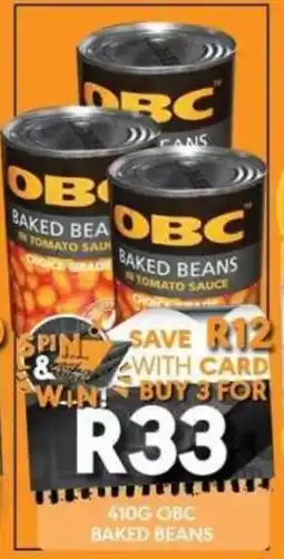 OBC Meat & Chicken OBC Baked Beans offer