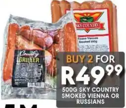 OBC Meat & Chicken Sky Country Smoked Vienna or Russians offer