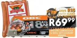 OBC Meat & Chicken 18's OBC Large Eggs & 500g Sky Country Vienna offer