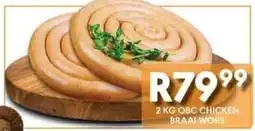 OBC Meat & Chicken OBC CHICKEN BRAAI WORS offer