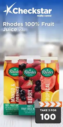 Check Star Rhodes 100% Fruit Juice offer
