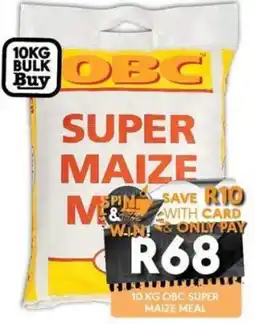 OBC Meat & Chicken OBC Super Maize Meal offer