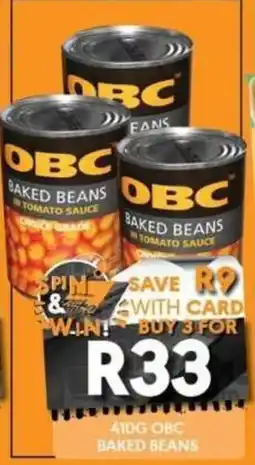 OBC Meat & Chicken OBC Baked Beans offer