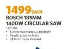 BUCO BOSCH 185MM 1400W CIRCULAR SAW offer