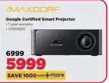 HiFi Corp MAXDORF Google Certified Smart Projector offer