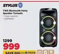 HiFi Corp STYLUS TWS Bluetooth Party Speaker Tornado offer