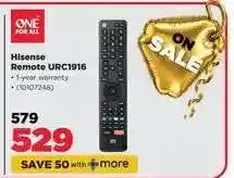 HiFi Corp Hisense Remote URC1916 offer