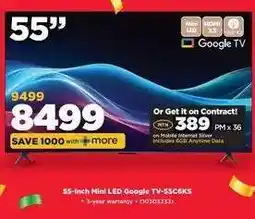 HiFi Corp 55-Inch Mini LED Google TV-SSC6KS offer