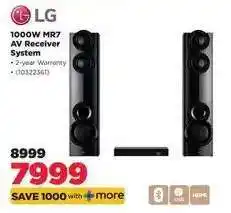 HiFi Corp LG 1000W MR7 AV Receiver System offer