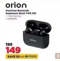 HiFi Corp orion PureTone Bluetooth Earphones Black TWS 100 offer