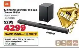 HiFi Corp 3.1 Channel Soundbar and Sub Cinema SB550 offer