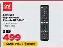 HiFi Corp Samsung Replacement Remote-URC4910 offer