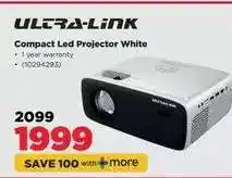 HiFi Corp Ultra-Link Compact Led Projector White offer