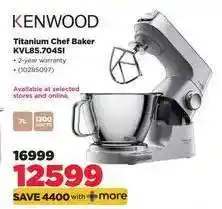 HiFi Corp Kenwood Titanium Chef Baker KVL85.704SI offer